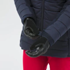 WEDZE Women’s Mid-Length Ski Jacket - Warm 100 Navy -Winter Sports Gear womens ski mid length jacket warm 100 navy 6