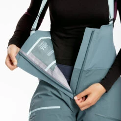 WEDZE Women’s Ski Pants - FR 900 Green -Winter Sports Gear womens ski pants fr 900 green 5