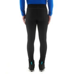 Men's Cross-Country Tights - XC S 100 Black -Winter Sports Gear xc s 100 cross country skiing warm tights men 4