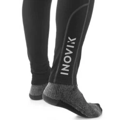 Men's Cross-Country Tights - XC S 100 Black -Winter Sports Gear xc s 100 cross country skiing warm tights men 6