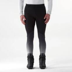 Men's Cross-Country Ski Leggings - XC S 500 Black -Winter Sports Gear xc s 500 cross country ski leggings men 3