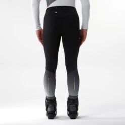 Men's Cross-Country Ski Leggings - XC S 500 Black -Winter Sports Gear xc s 500 cross country ski leggings men 4